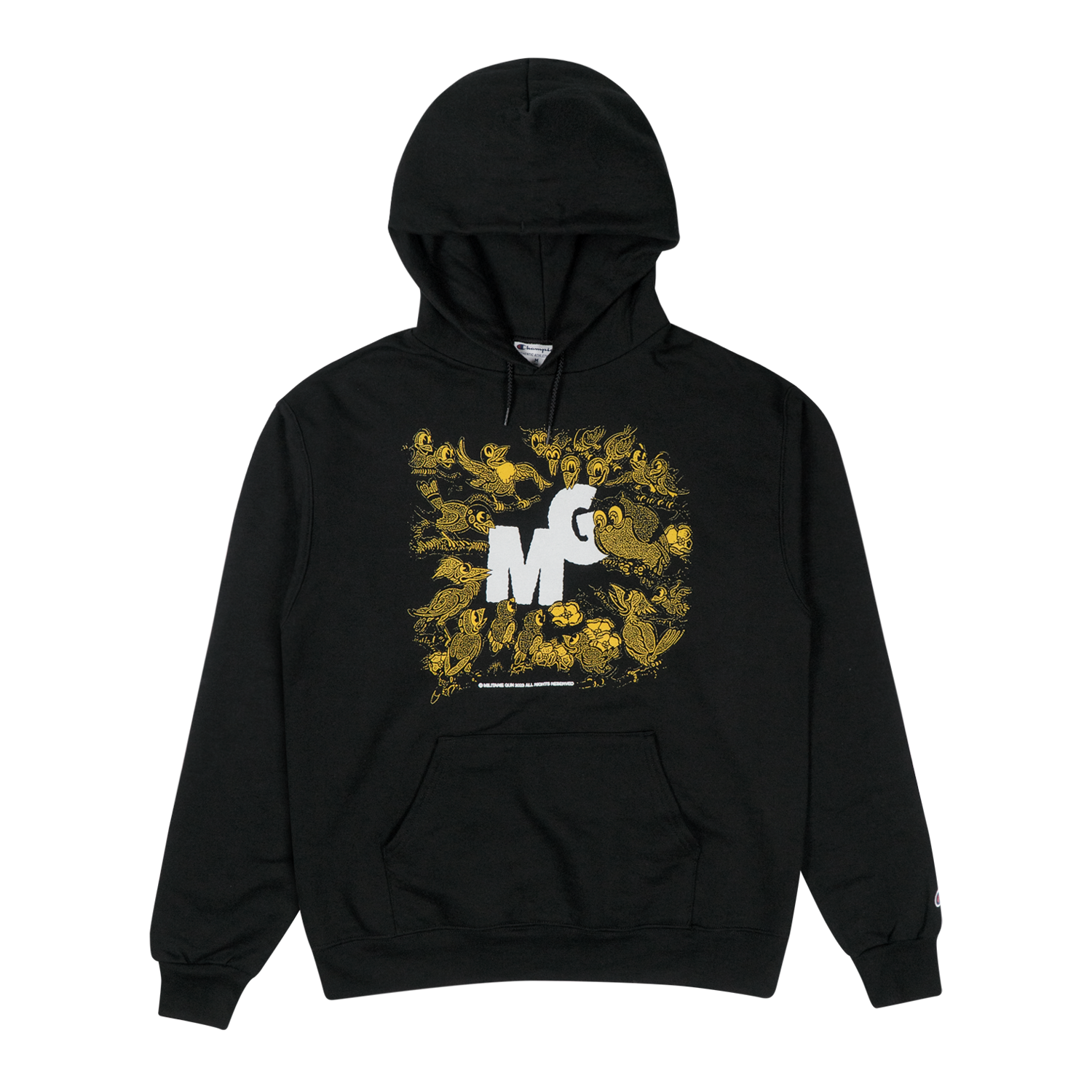 Bird Party Black Hoodie