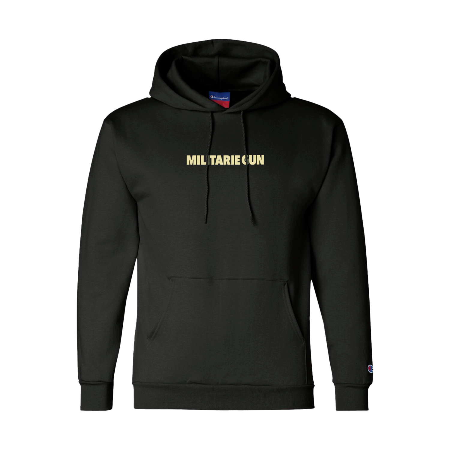 MG Black Embroidered Hoodie